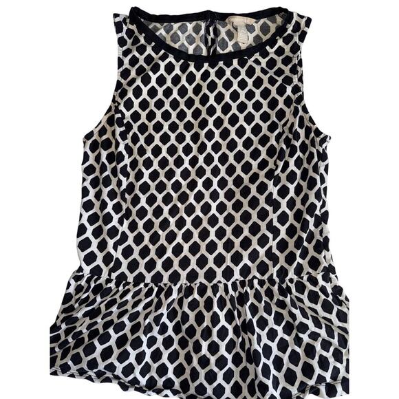 BANANA REPUBLIC PEPLUM HEM KNIT TOP size Small S - Picture 1 of 3